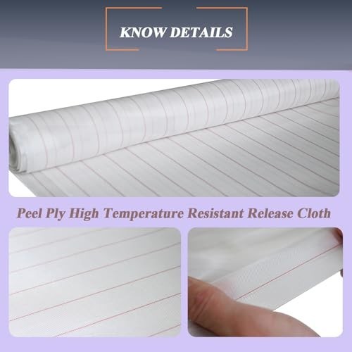 High Temp Release Cloth for Epoxy Resin & Gel Coat – Peel Ply Fabric 40″x4.38yd