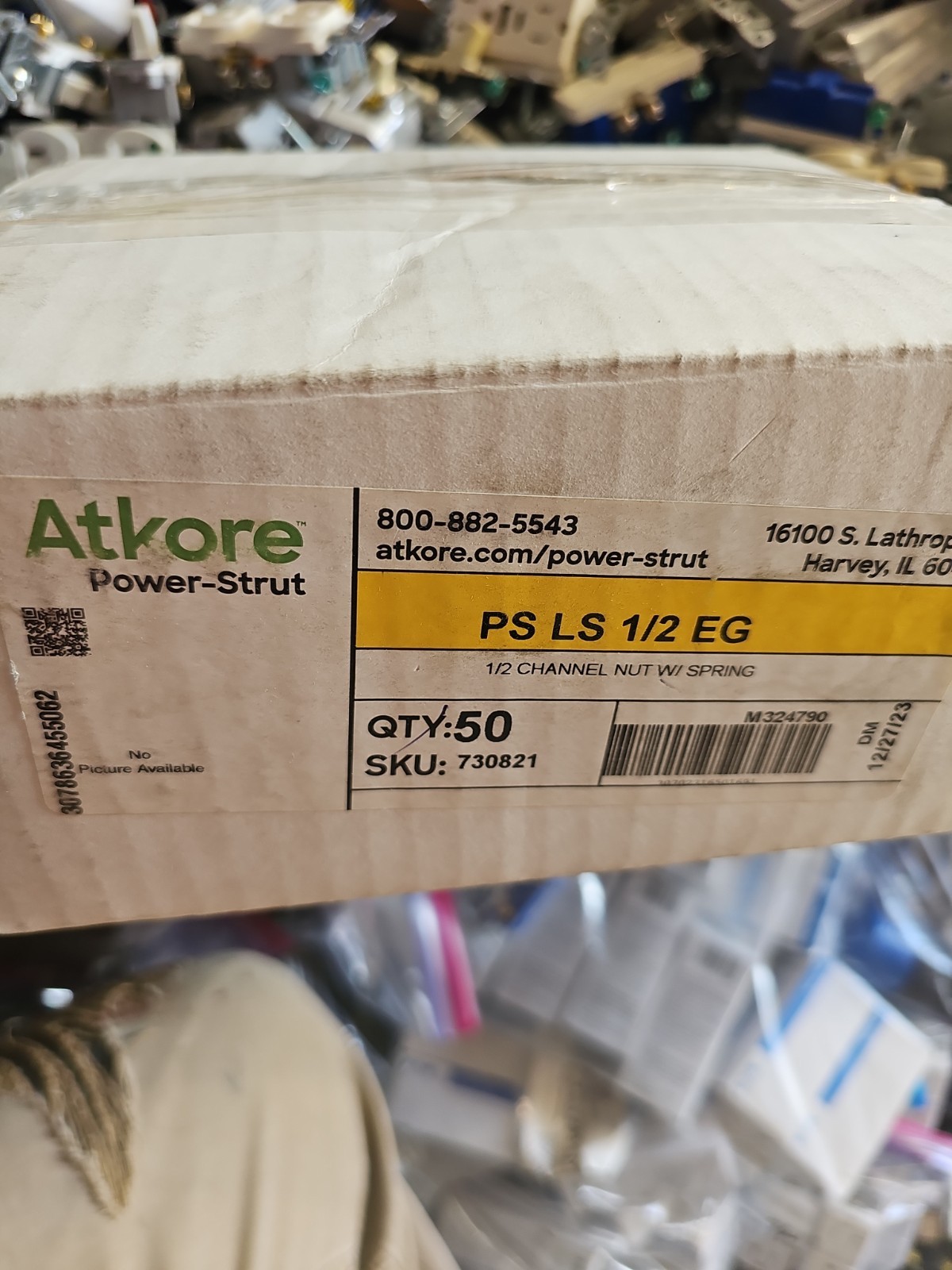 Strut Spring Nuts. Power-Strut PS LS 1/2 EG. NEW. Box of 50.