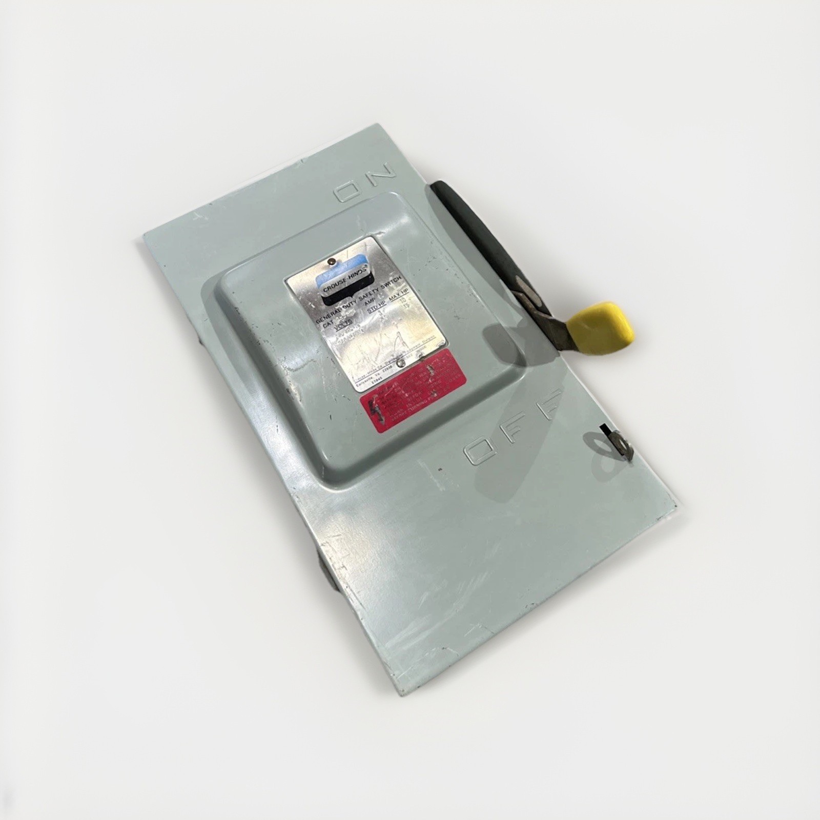 🔴Eaton Crouse Hinds CH322N 240VAC 60A Safety Switch Disconnect‼️VINTAGE‼️