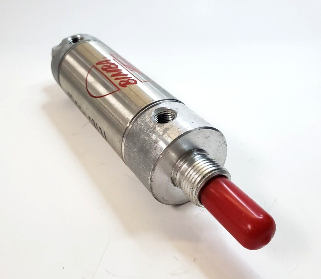 BIMBA PNEUMATIC CYLINDER 121-P 1″ STROKE 1-1/4″ BORE 7/16-20 THREADED ROD
