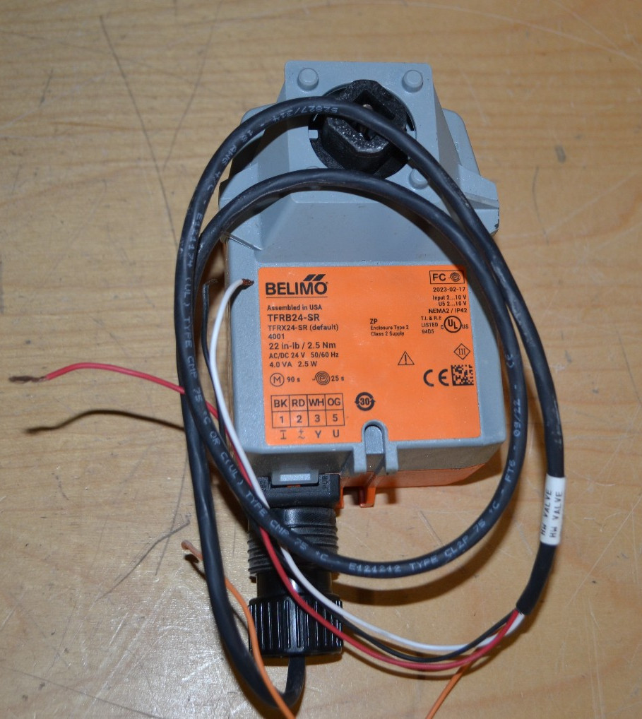 2 ~ Belimo ~ TFRB24-SR ~ Valve Actuator, Spring return, AC/DC 24V ~ Used