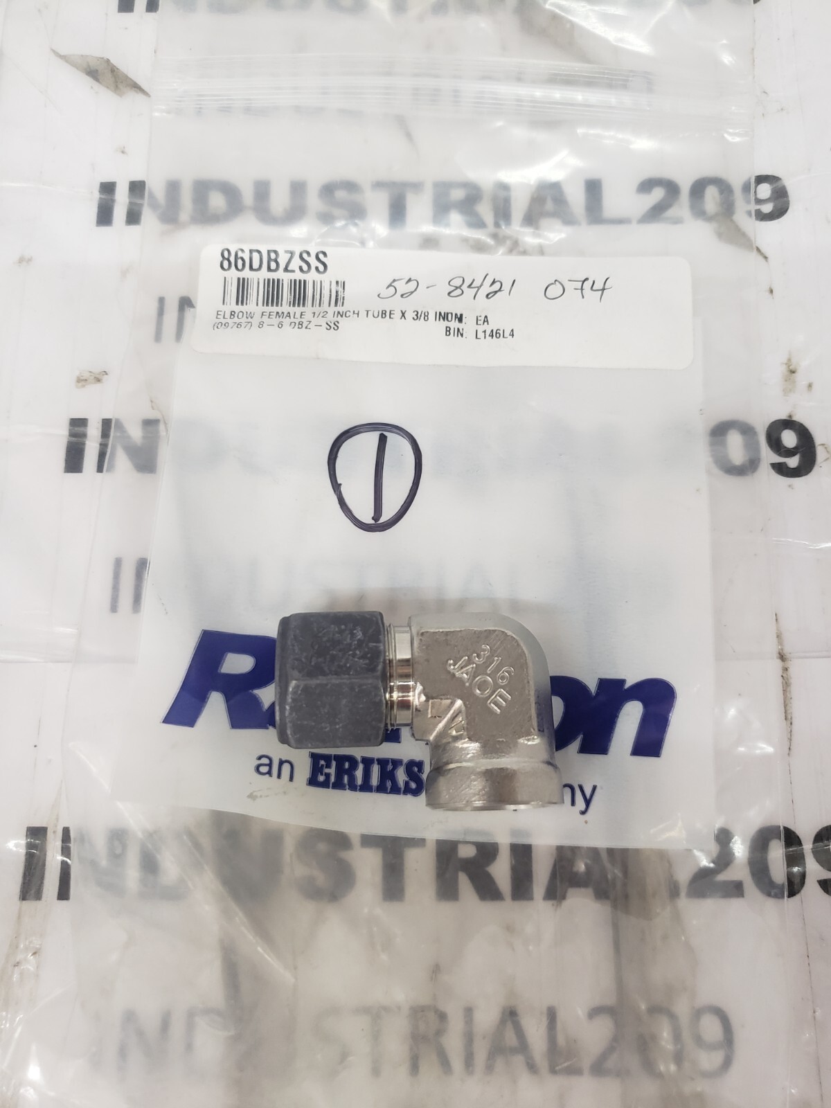 PARKER 1/2 X 3/8 FEMALE ELBOW