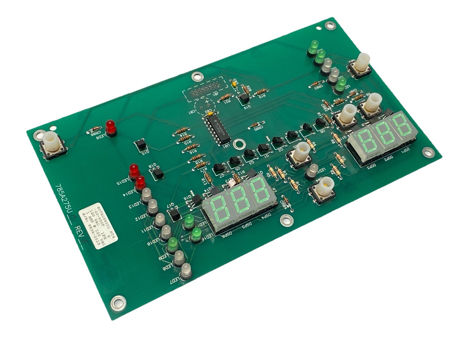 Conair 807A034U01 Thermolator MT4 Board 1A 120VAC 785A275U01 Rev E