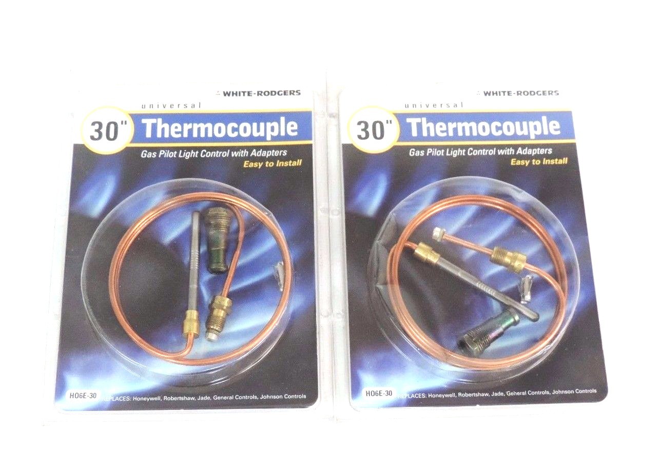 LOT OF 2 WHITE RODGERS H06E-30 UNIVERSAL THERMOCOUPLE PILOT CONTROL 30”, H06E30