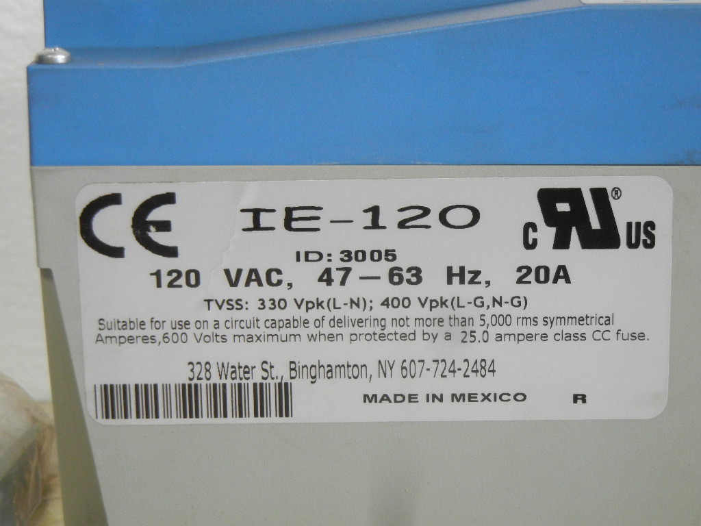 CONTROL CONCEPTS IE-120 NEW ISLATROL ELITE ACTIVE TRACKING FILTER IE120