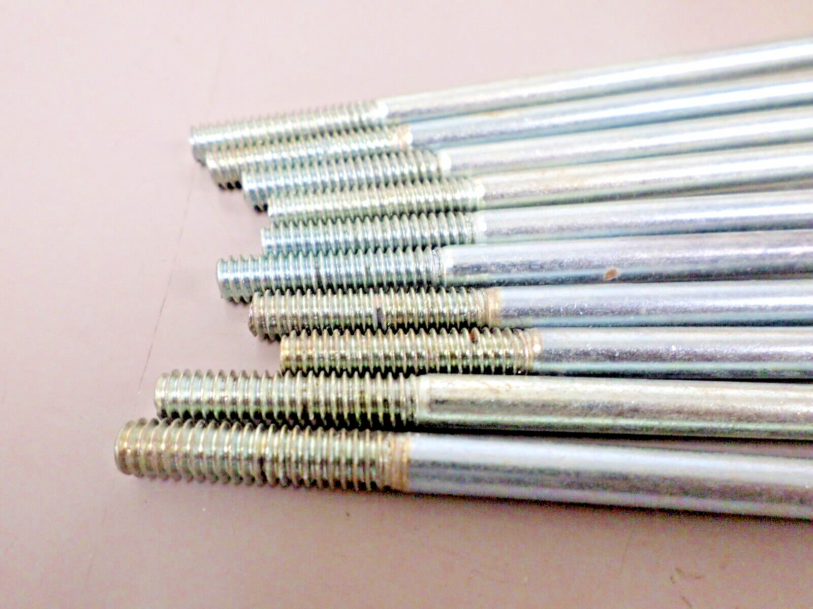 10 Pack of 1/4-20 x 6-1/2 Zinc Coated Steel Square Neck Carriage Bolts