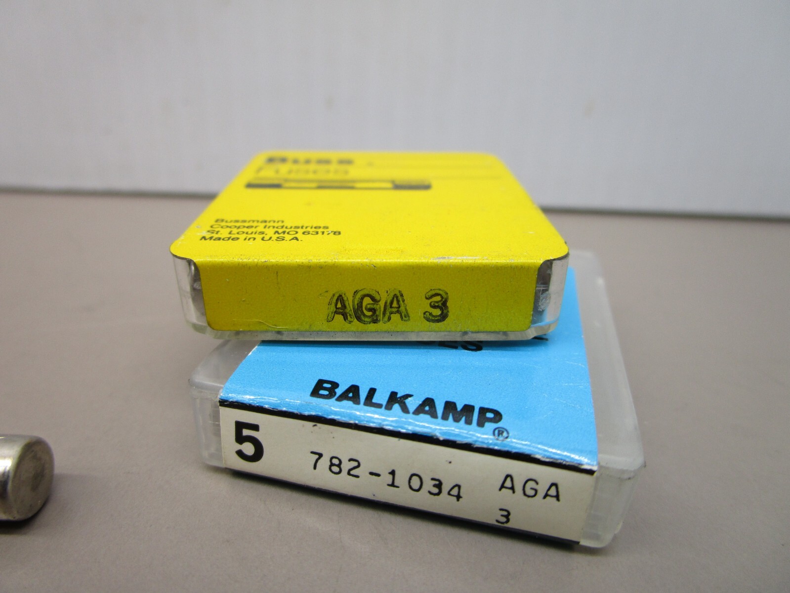 x10 Automotive Fuse Barrel Style AGA3 Fast Acting Glass 3 Amp Rating