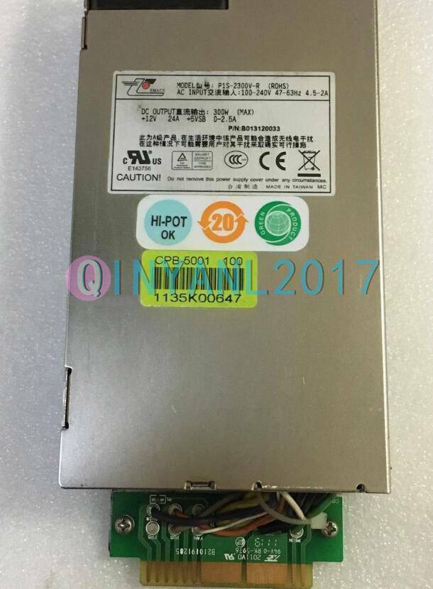1PC Used EMACS P1S-2300V-R 300W server power supply
