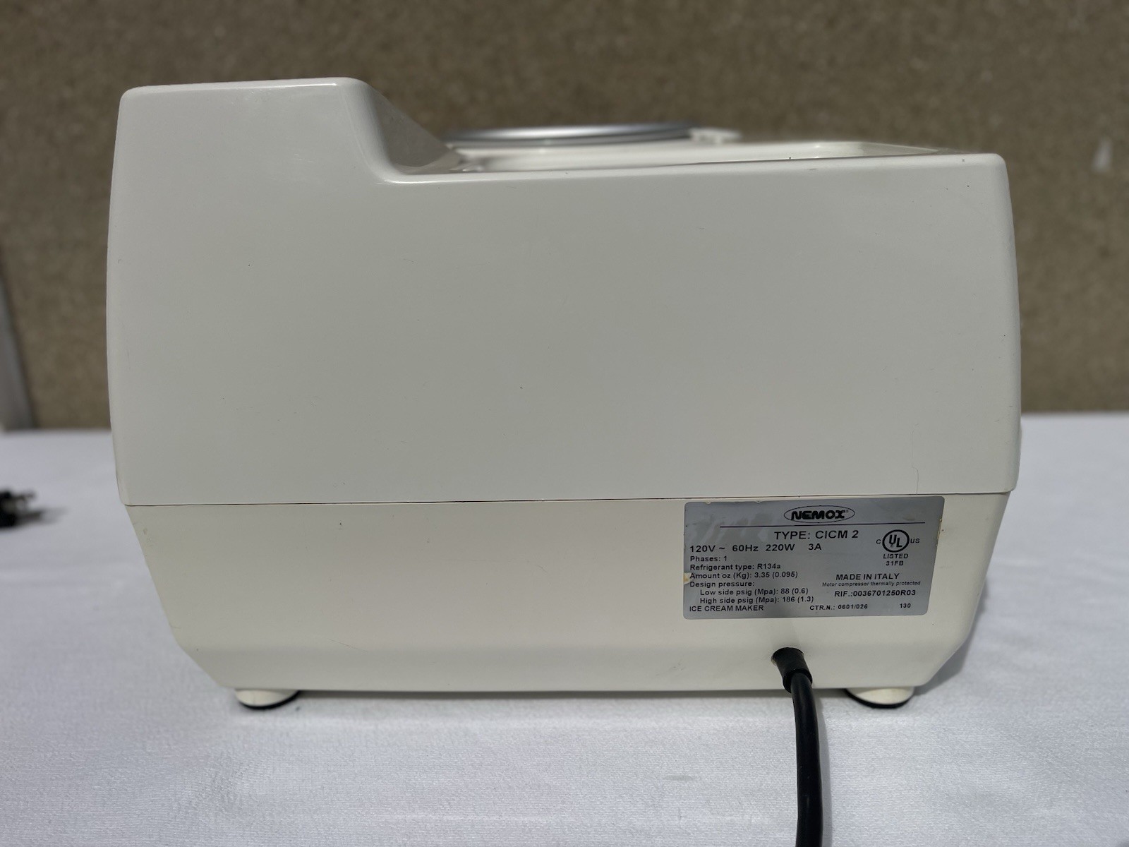 Nemox, Gelato Chef 2500, CICM 2, Professional Gelato, Ice Cream & Sorbet Maker