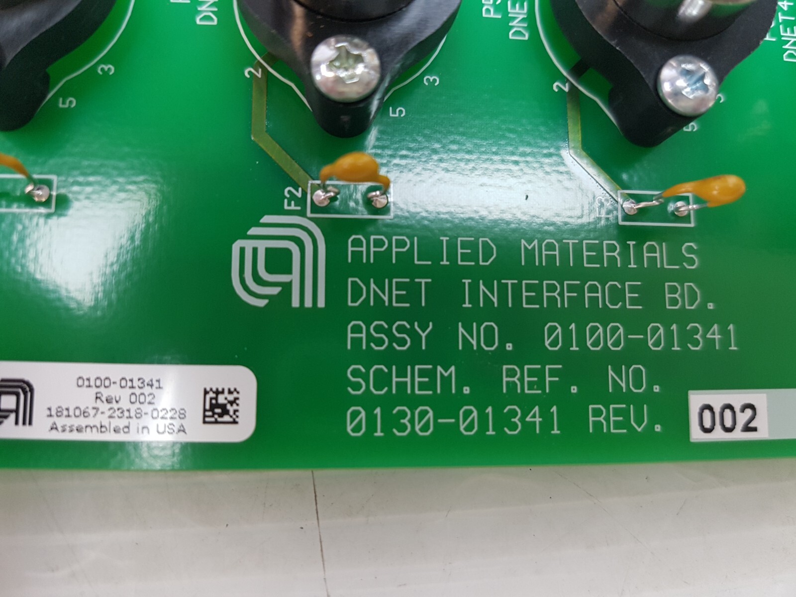 APPLIED MATERIALS DNET INTERFACE BOARD 0100-01341 REV 002