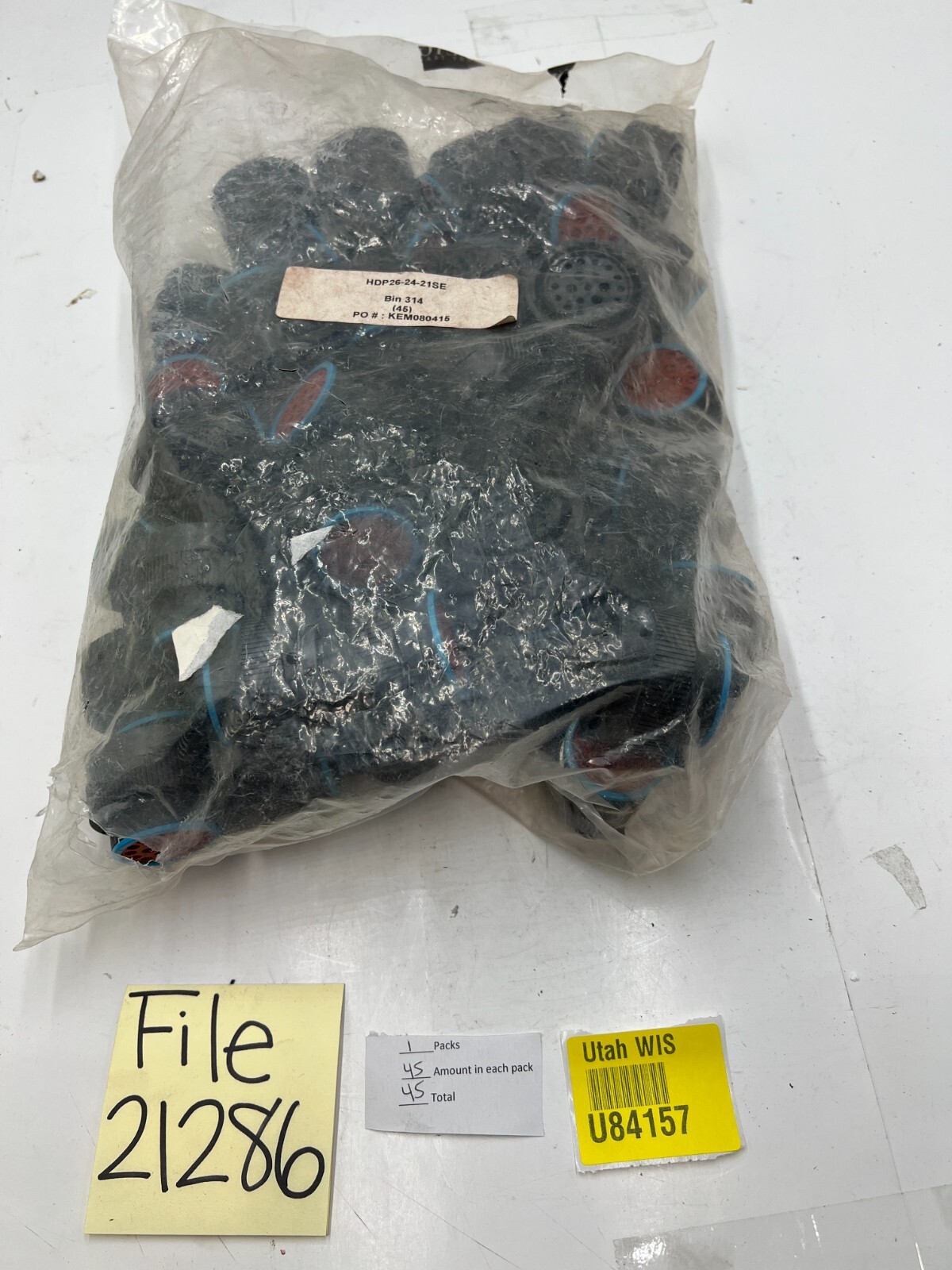 (Pack of 5) Deutsch Circular Connector Plug Receptacle HDP26-24-21SE
