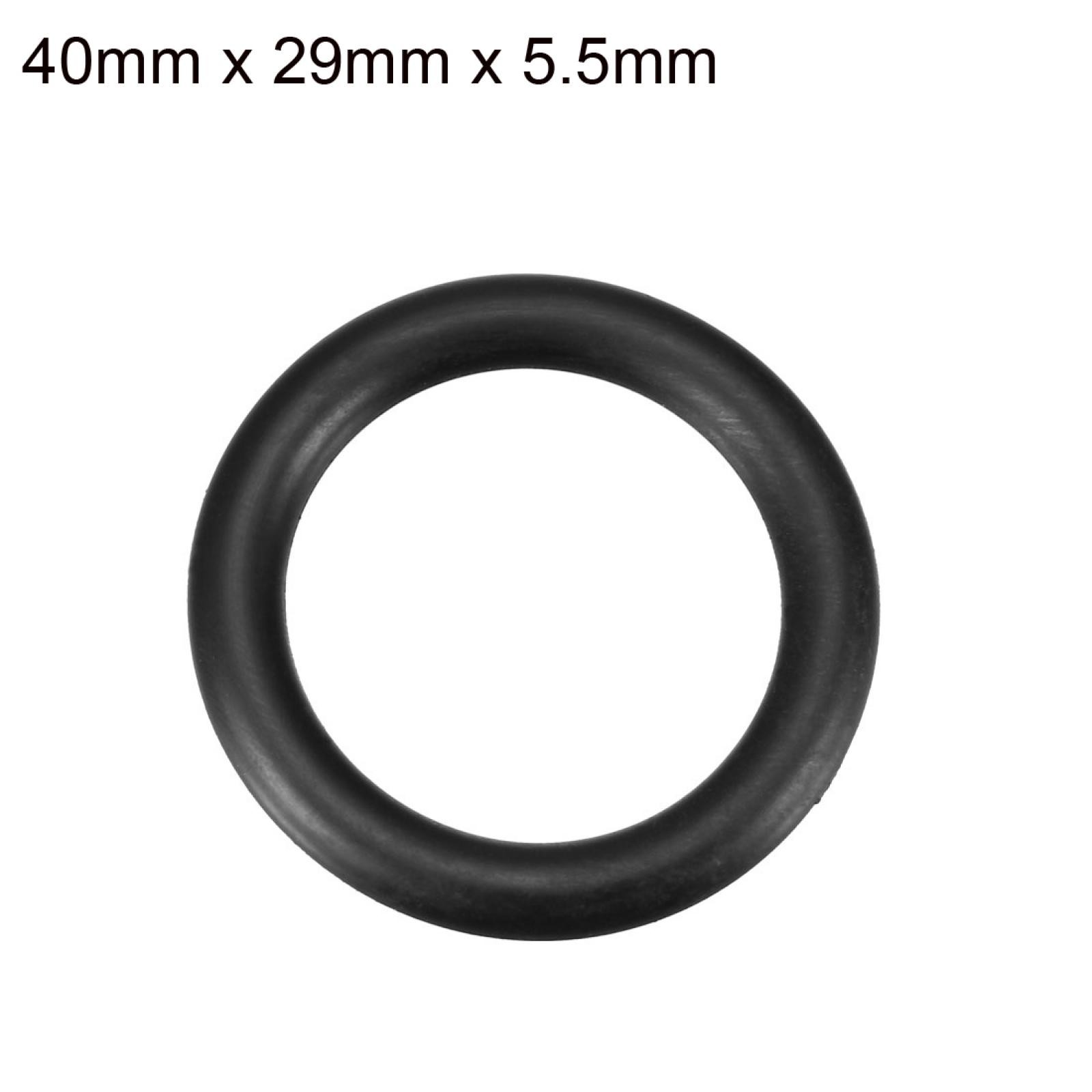 10 Pcs Black Rubber Oil Seal O Ring Sealing Gaskets 40mm x 29mm x 5.5mm