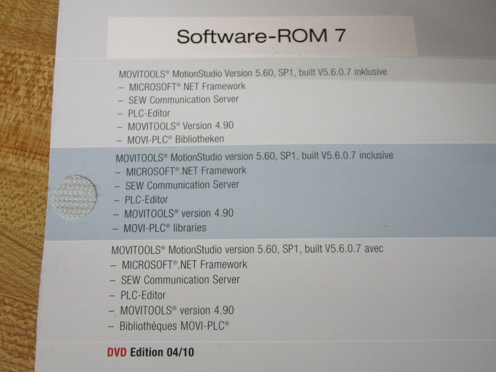 Sew-Eurodrive 1710 3010/0410 Software-Rom 7 5.60