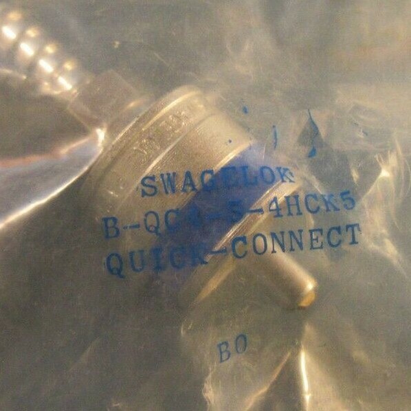 Swagelok BQC4-S-4HCK5, Quick-Connect, 1/4″ Hose Barb, Blue
