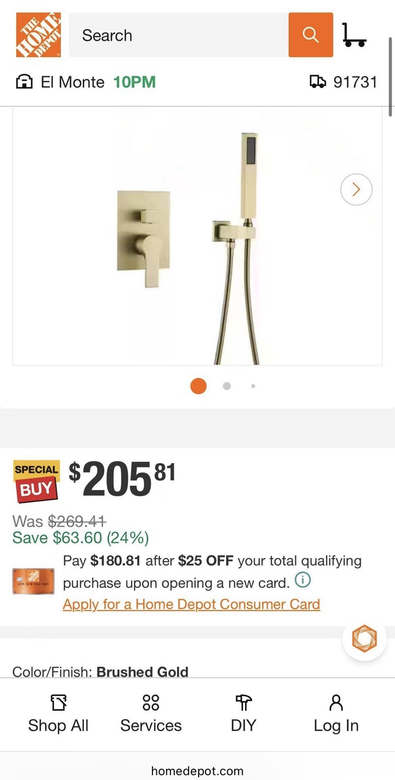 1-Spray Patterns with 2.5 GPM 10 in. Wall Mount Dual Shower Heads