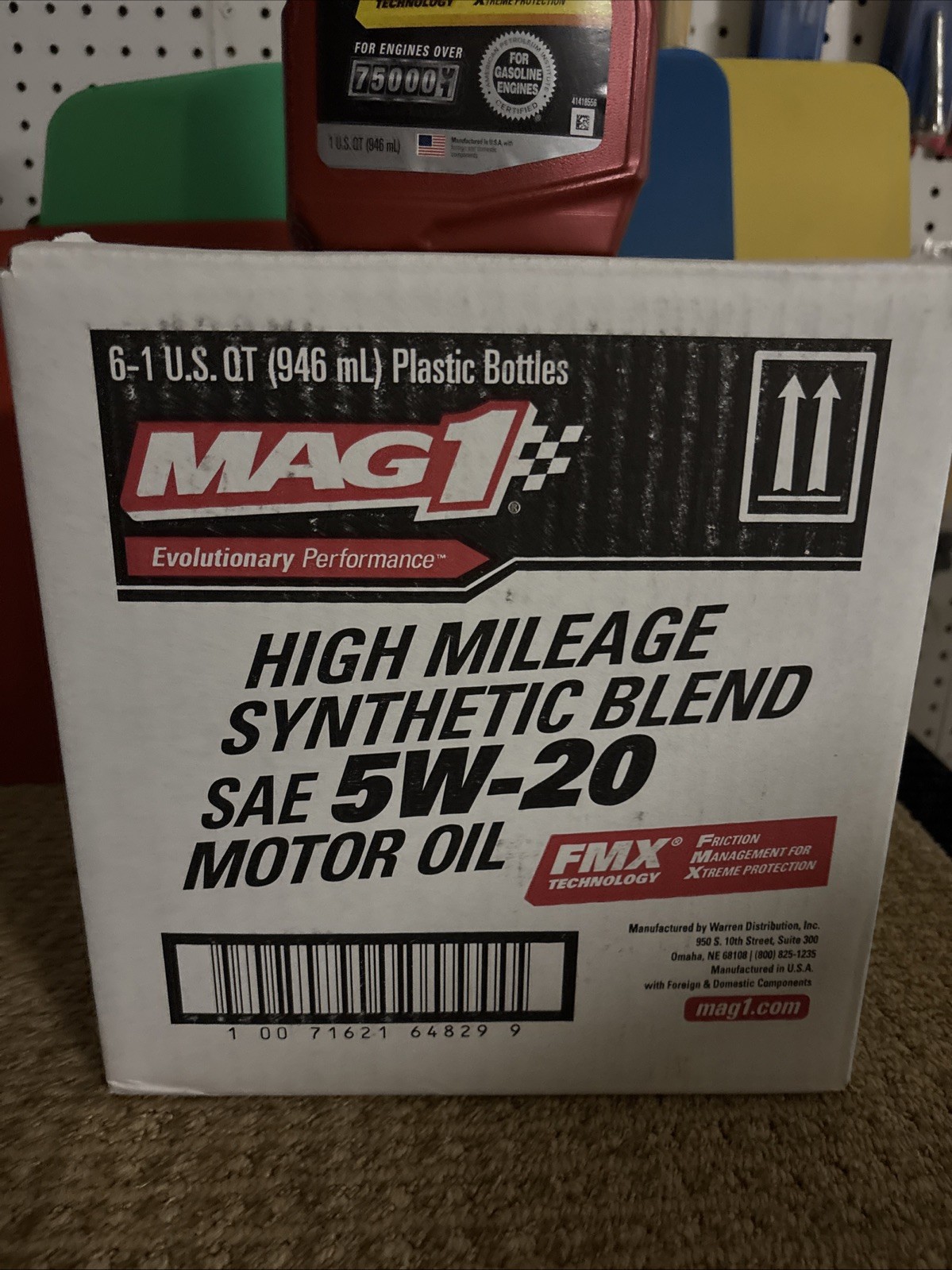 Mag 1 Synthetic Blend Motor Oil, 5W-20, Pack Of 6 Qt. Made In USA