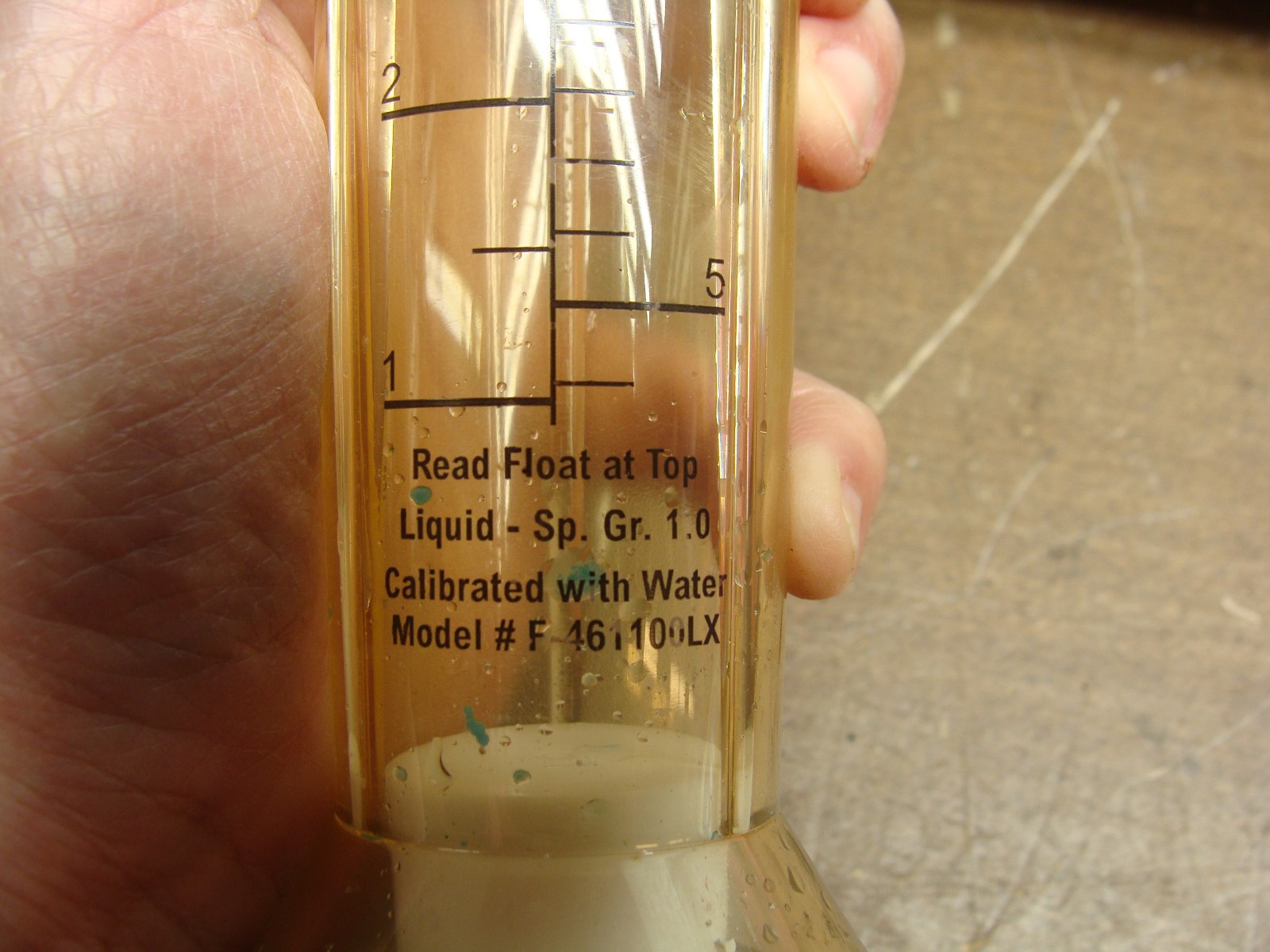 BLUE-WHITE FLOW METER F-461100LX 1-10 GPM AND 4-40 LPM 1″ FNPT