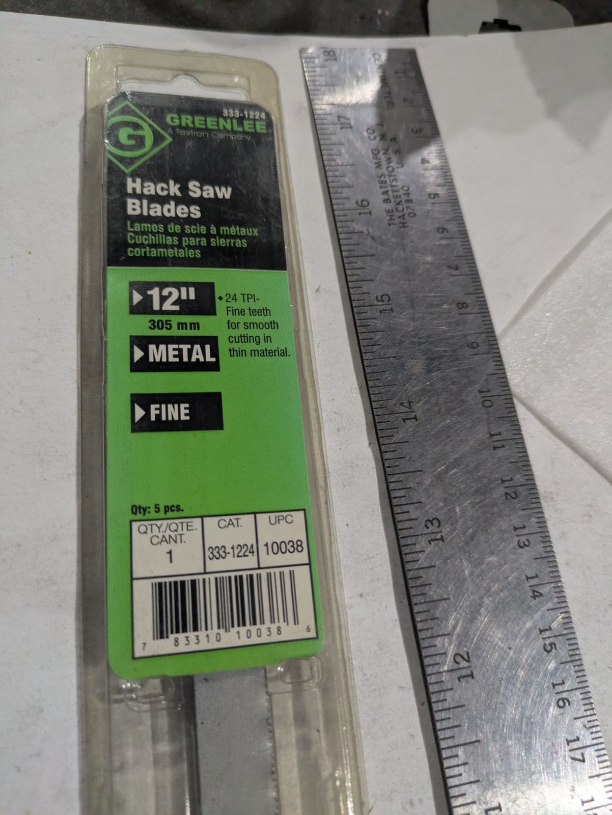 GREENLEE BI-METAL 12″ X 24TPI 333-1224 HACK SAW BLADES 305MM ‘5 PER PKT’