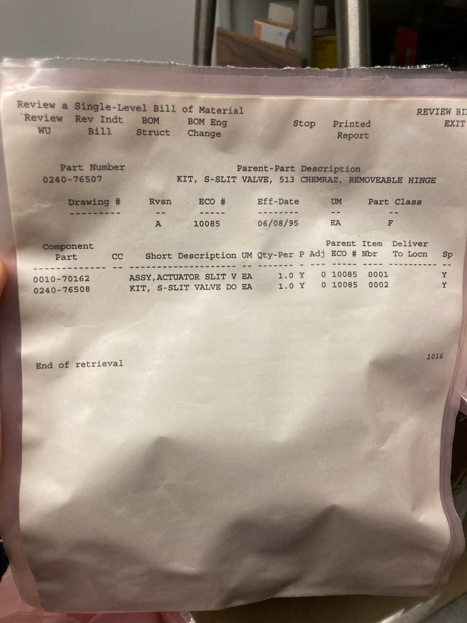 Applied Materials (AMAT) 0010-70162 ASSY, SLIT VALVE ACTUATOR P5000