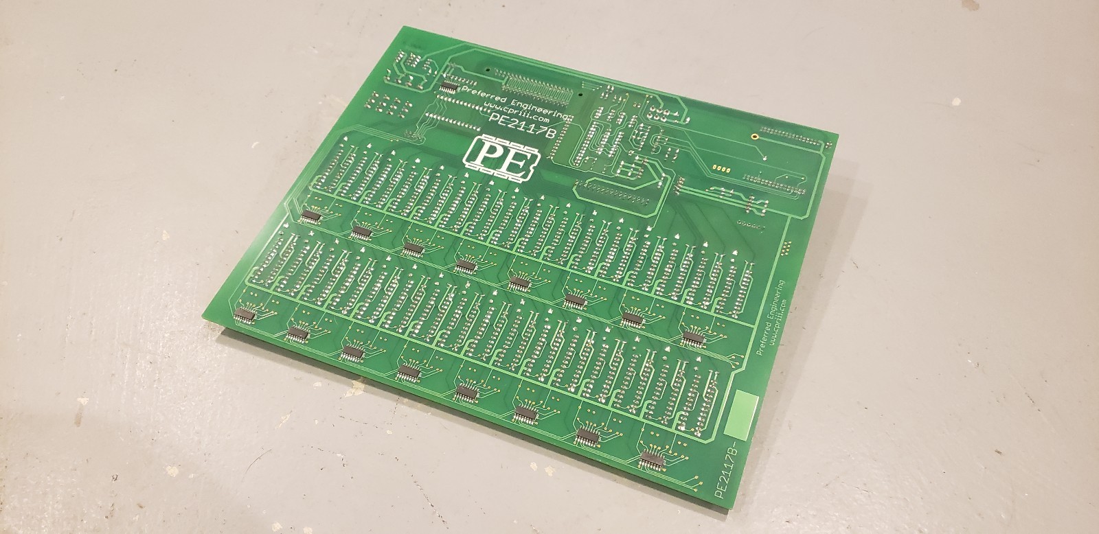 PERFERRED ENGINEERING PE2117B SILK COMPONENT BOARD PE LAYER 2