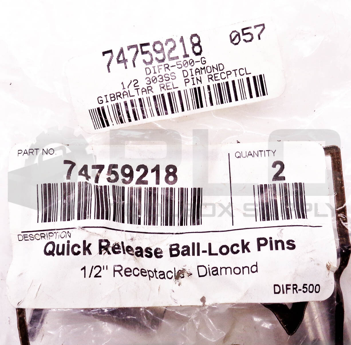 BAG OF 2 NEW GIBRALTAR DIFR-500-G 1/2″ REC. DIAMOND QUICK RELEASE BALL-LOCK PINS