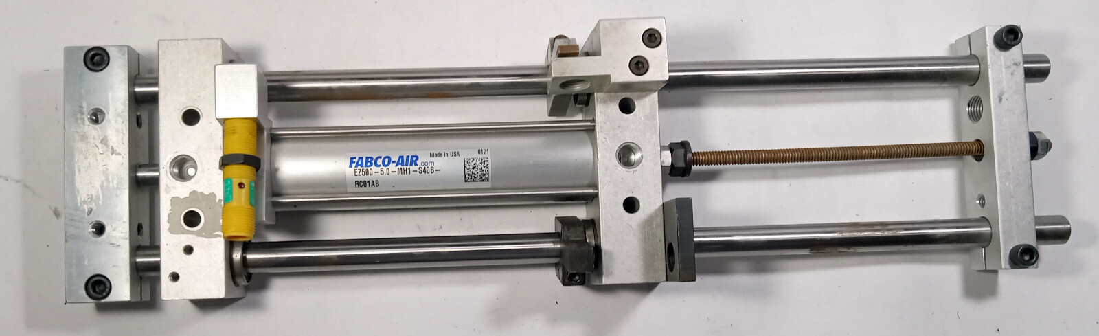 1 USED FABCO-AIR EZ500-5.0-MH1-S40B-RCO1AB LINEAR SLIDE ACTUATOR **MAKE OFFER**