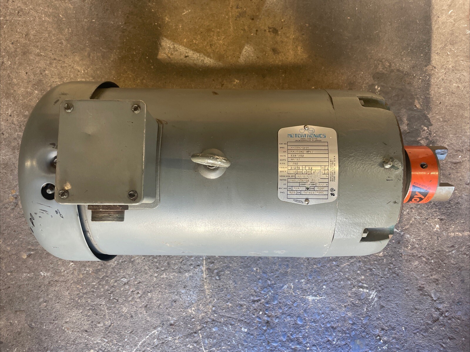 BALDOR/MOTORTRONICS 37F224X507 20 HYDR DUTY 3Phase, 1725RPM, 54/27 Amps USA MADE