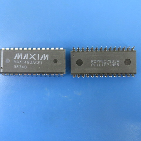 MAXIM MAX1480ACPI Qty of 2 per Lot IC TXRX RS485/422 250KBPS 28DIP