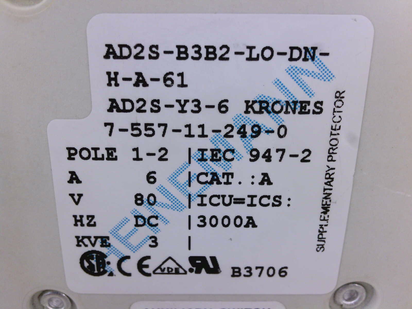 USSP Heinemann AD2s-B3B2-LO-DN-H-A-61 Krones Circuit Breaker RE-CIRK-IT
