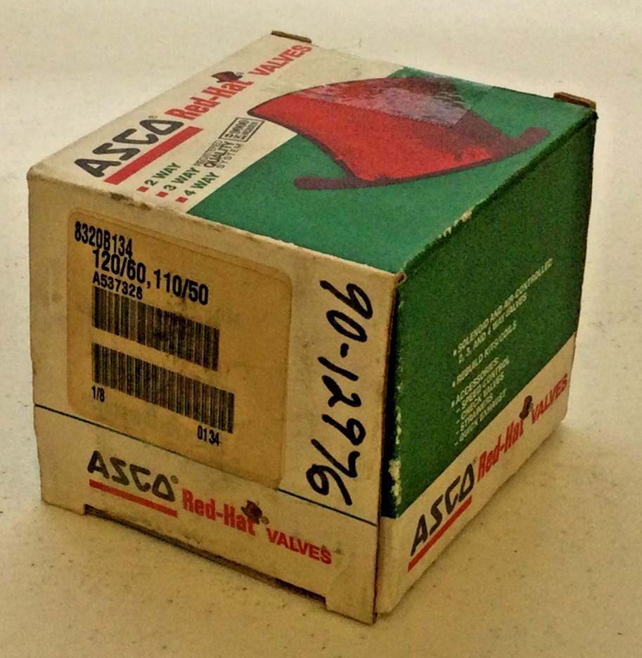 NEW ASCO 8320B134, 120/60, 110/50; A537328; 1/8” SOLENOID VALVE, FREE SHIPPING
