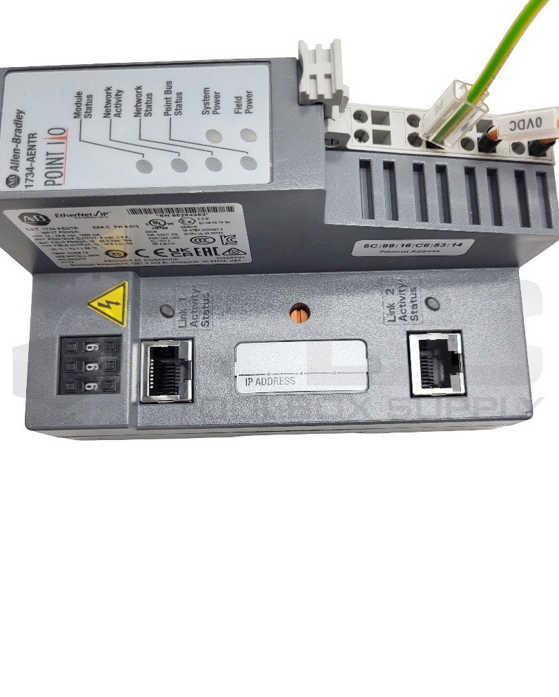 ALLEN BRADLEY 1734-AENTR /C POINT I/O ETHERNET COMMUNICATION MODULE 10-28.8VDC