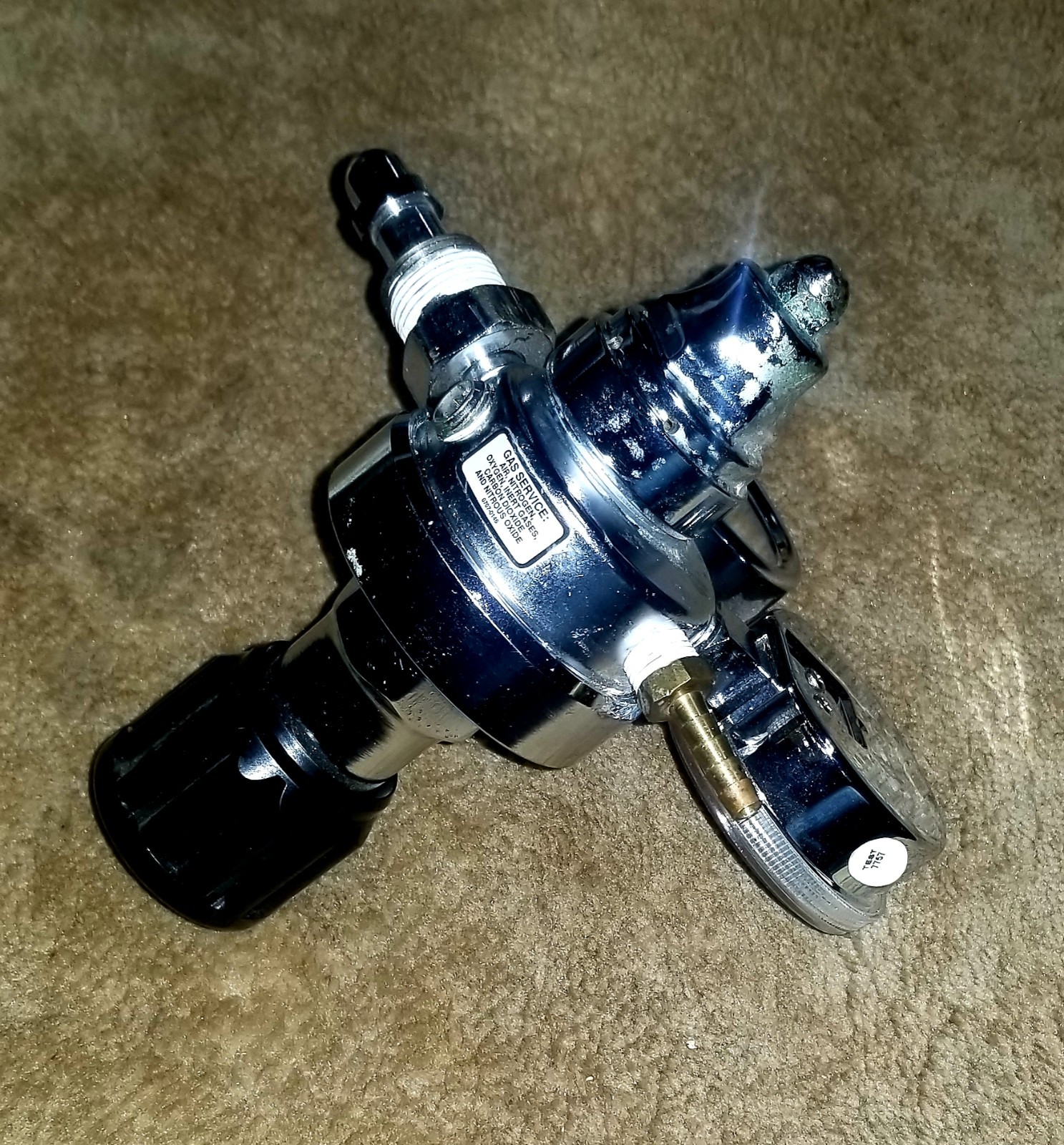 LIQUIDE General Purpose Compressed Gas Air Regulator With Gages GPT270-125-4F-4F