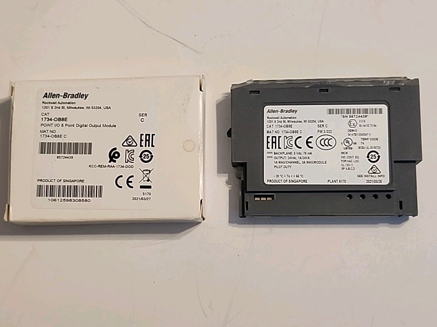 Allen Bradley 1734-0B8E MODULE SER C – Warranty & Free Shipping