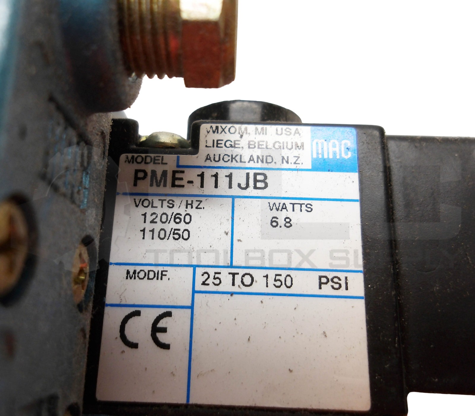 NEW MAC (2) PME-111JB VALVE W/ 913B-RA PNEUMATIC VALVE W/ (2) 913B-PM-111JB