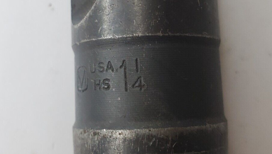 UNBRANDED USA 1-1/4″ HS TAPERED SHANK DRILL BIT 2 FLUTE 11-1/8″ OAL 5-1/2″ LOC