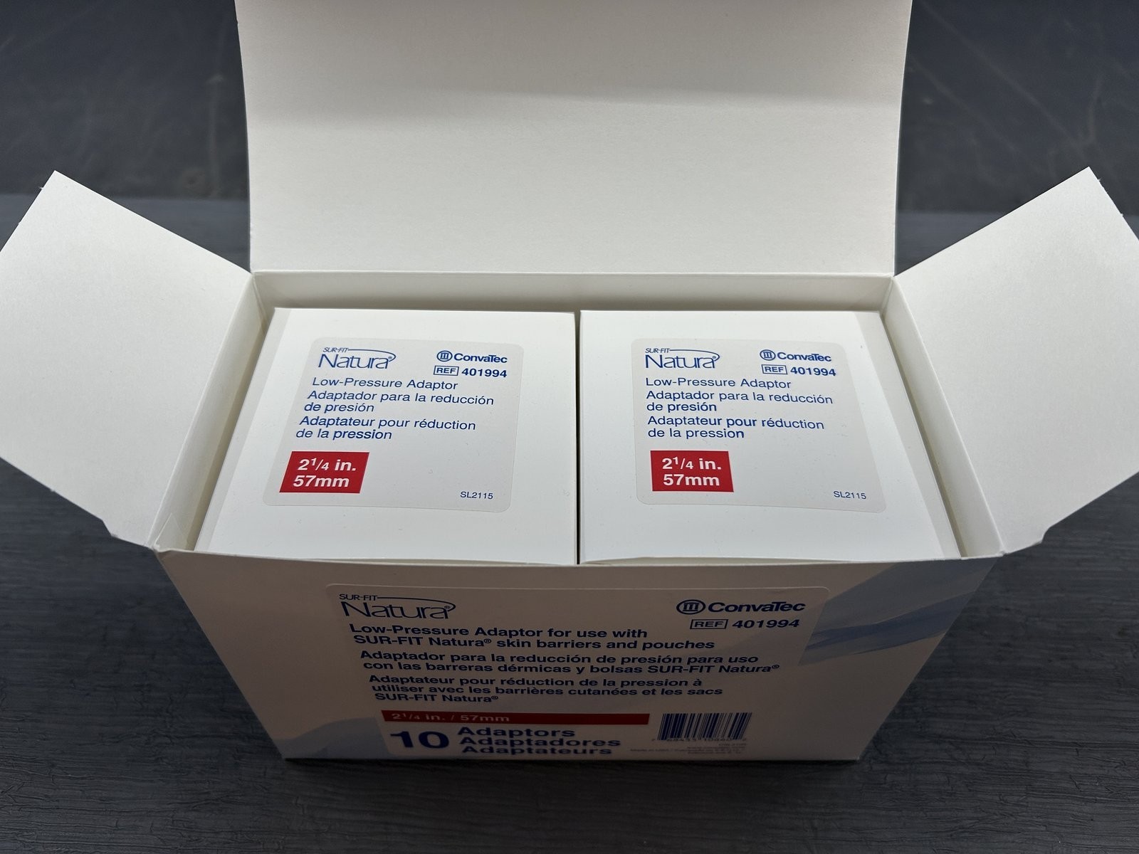 BRAND NEW CONVATEC NATURA SUR-FIT LOW PRESSURE ADAPTOR #401994. 10 units x box**