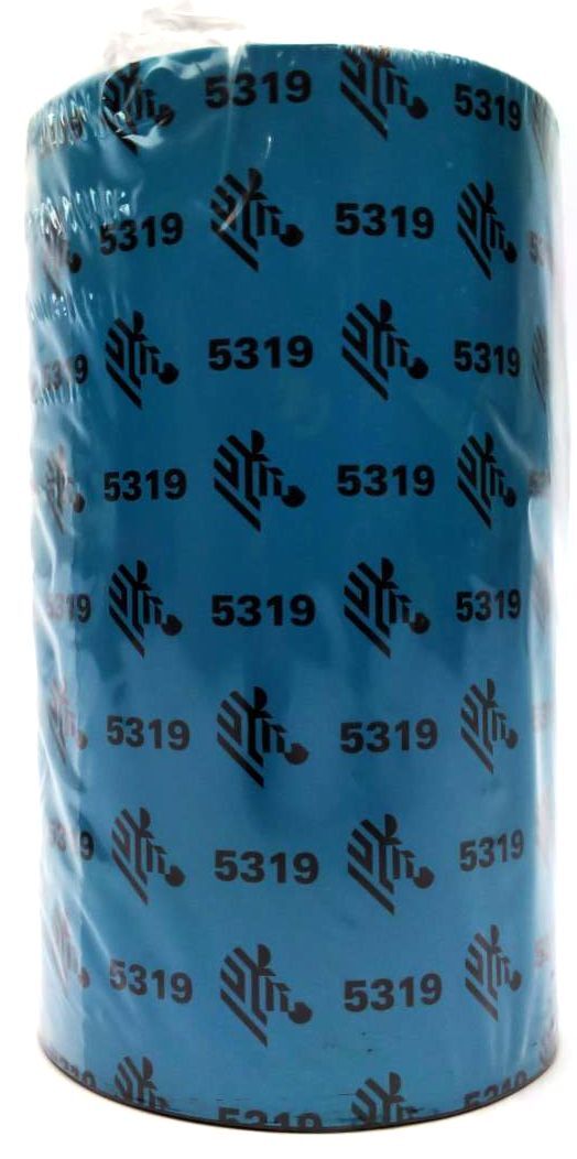 Zebra 5.16″ x 1476′ Thermal Transfer Wax Ribbons 05319BK13145 – 6 Rolls Genuine