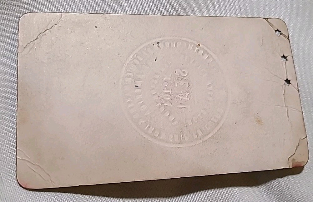 International Brotherhood Of Boilermakers, Iron Ship Builders Service Card 1904