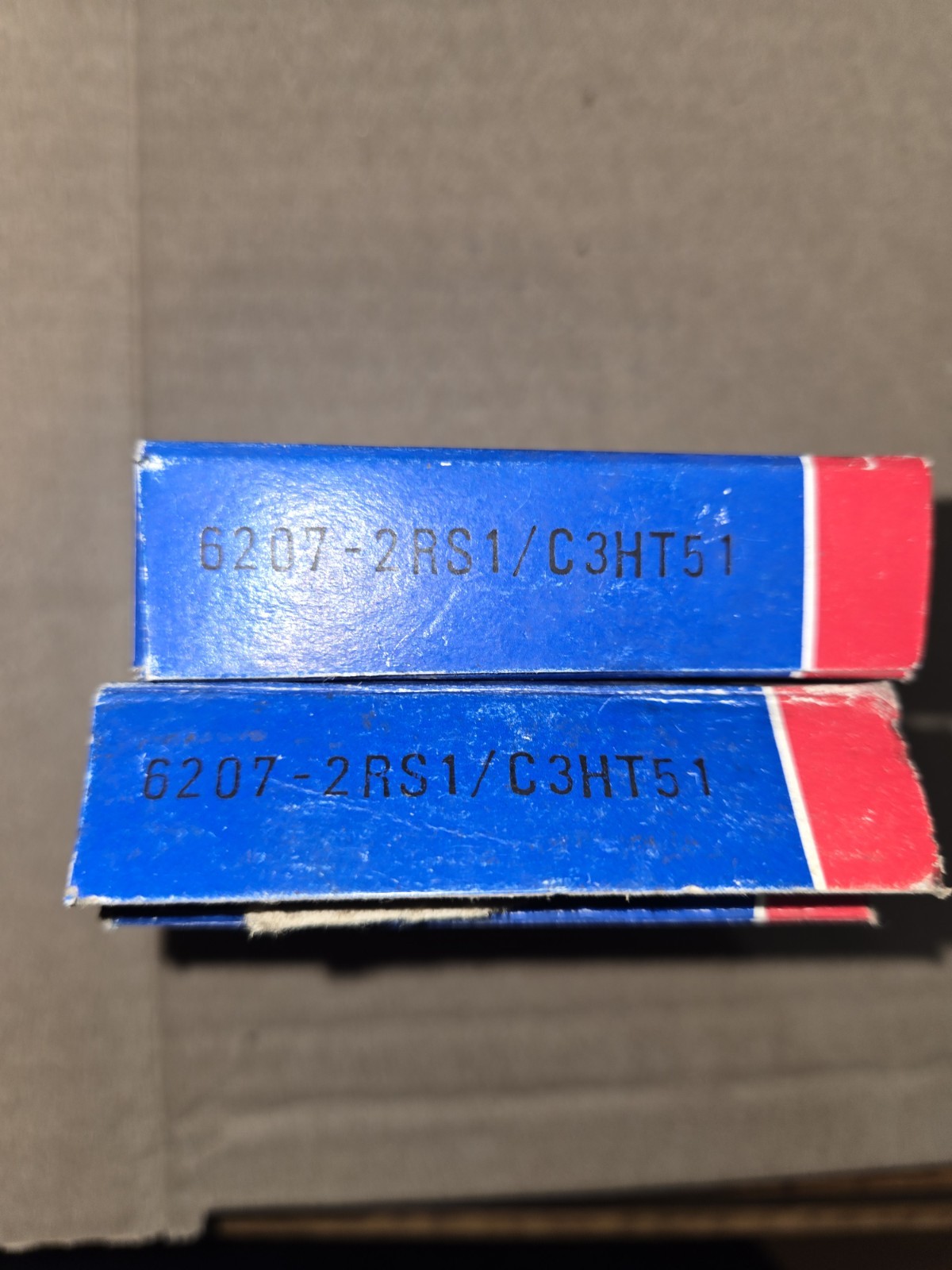 Set of 2 SKF DEEP GROOVE BALL BEARINGS 6207-2RSJEM