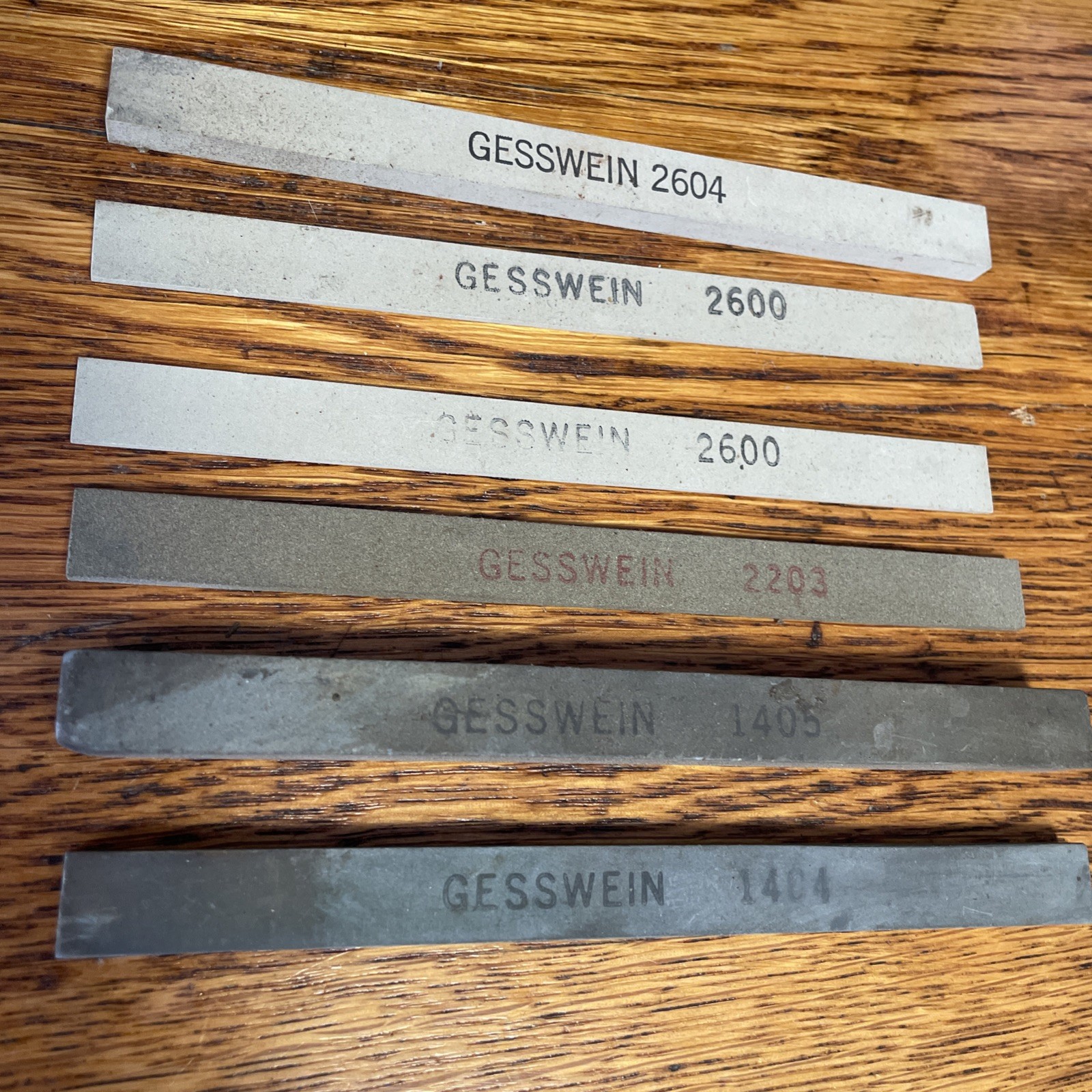 Gesswein Finishing Stones 1404, 1405,2203,2600,2604,2900 lot polish honing