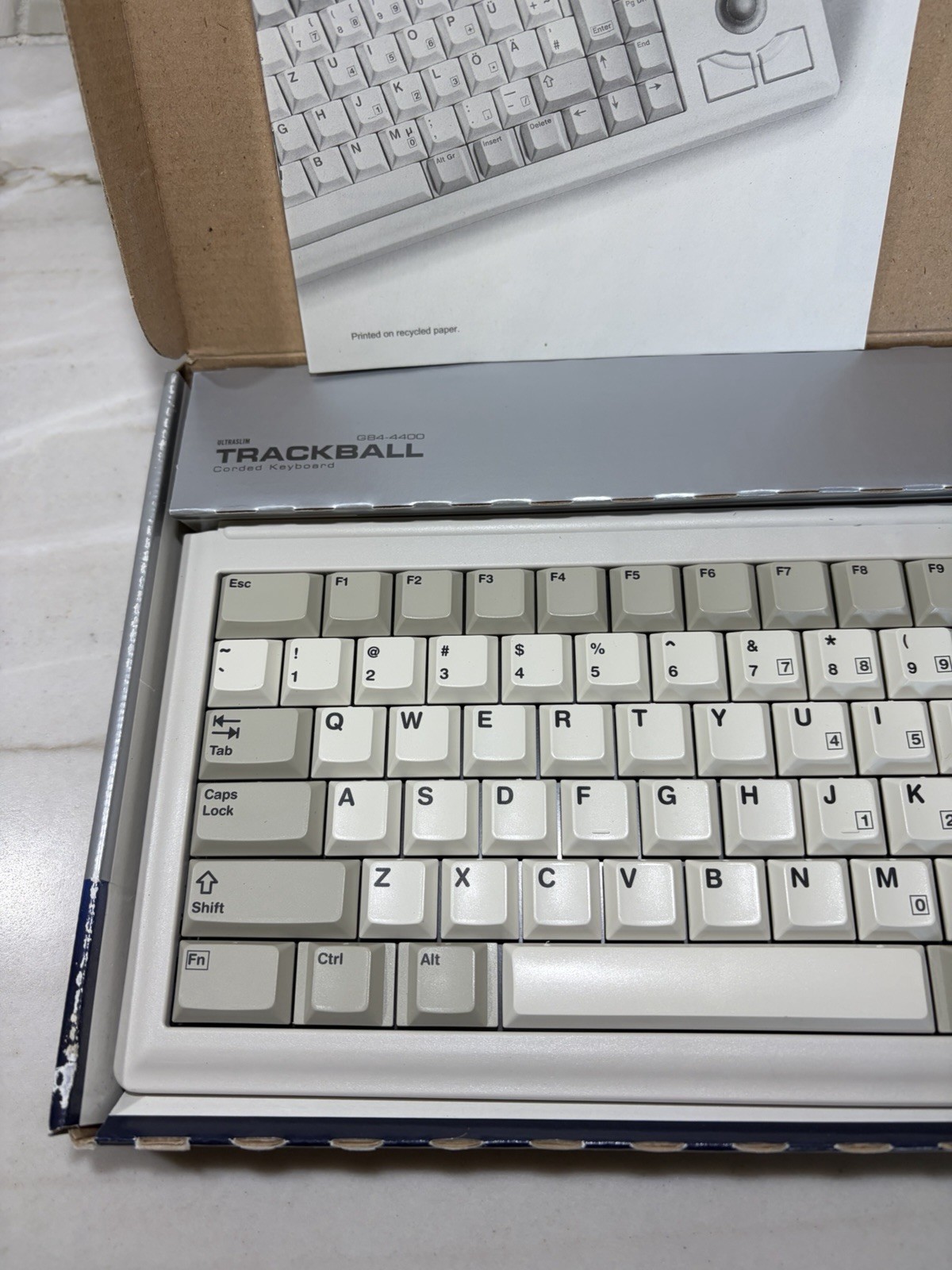 Cherry G84-4405PPBUS G84-4400 Ultraslim Trackball Keyboard