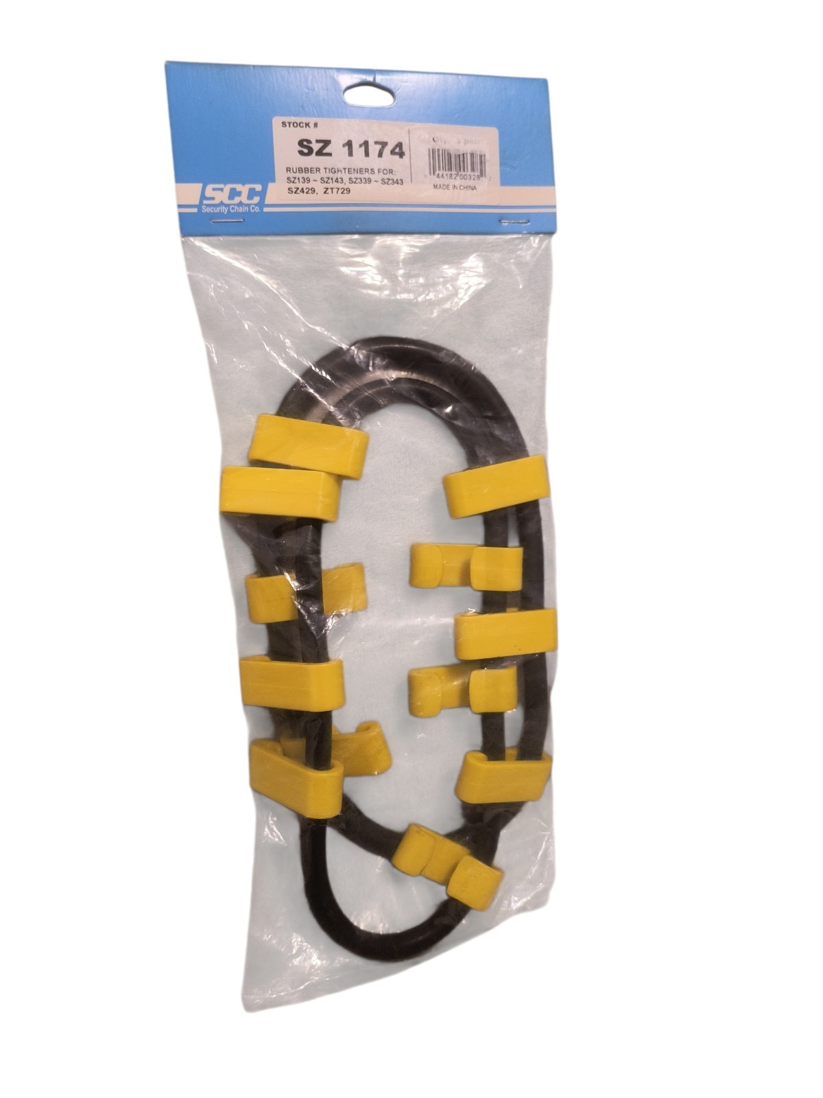 SCC- SZ 1174 Tire Traction Chain Rubber Tightener – Set of 2 1 Pair