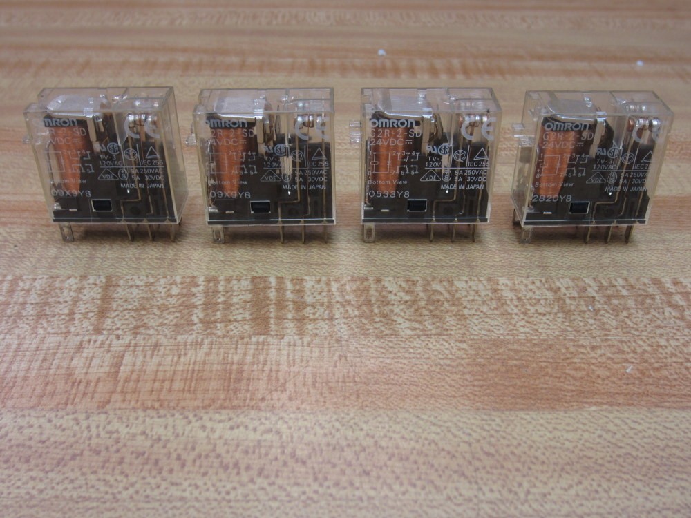 Omron G2R-2-SD-24VDC Relay G2R2SD24VDC (Pack of 4)