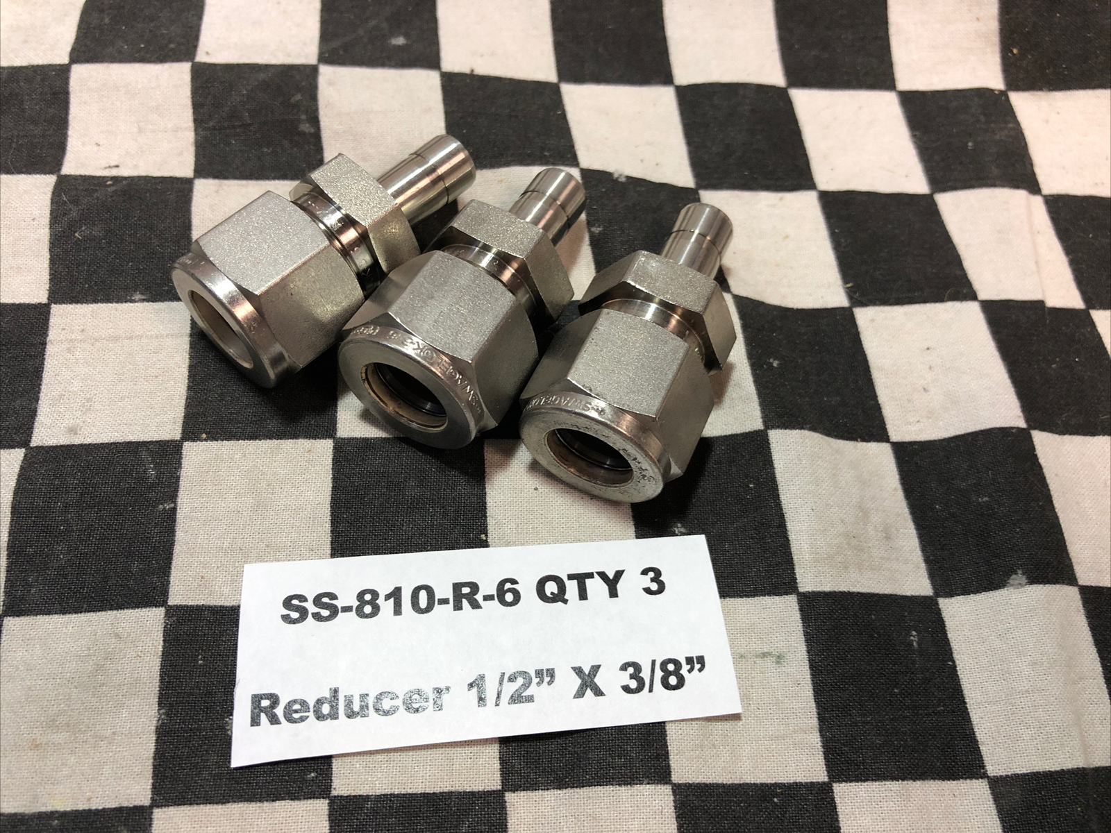SWAGELOK SS-810-R-6 SS-400-R-2 SS-400-R-8 SS-400-2-4 SS-400-6, Lot Of 12#1622Q4