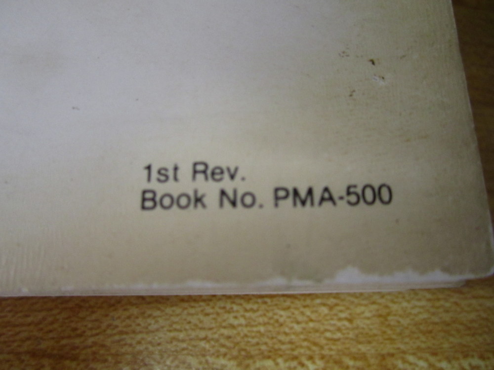 Clark PMA-500 Manual PMA500