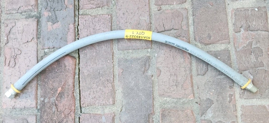 PARKER PUSH-LOK Plus 3/8″ 801-6-WP 2, 4 MPa Welding / Gas HOSE 22″ W/ FIT 350PSI
