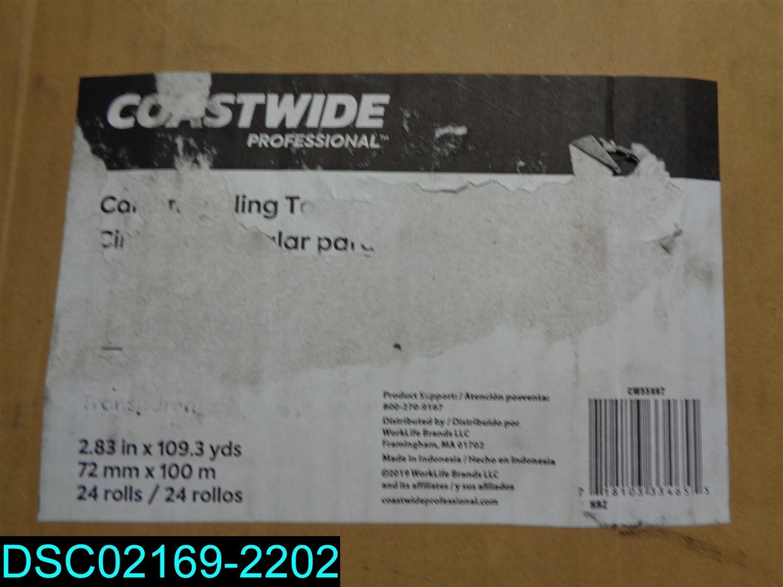 QTY=21: Coastwide Professional 3″ x 110 yds. Industrial Packing Tape Clear