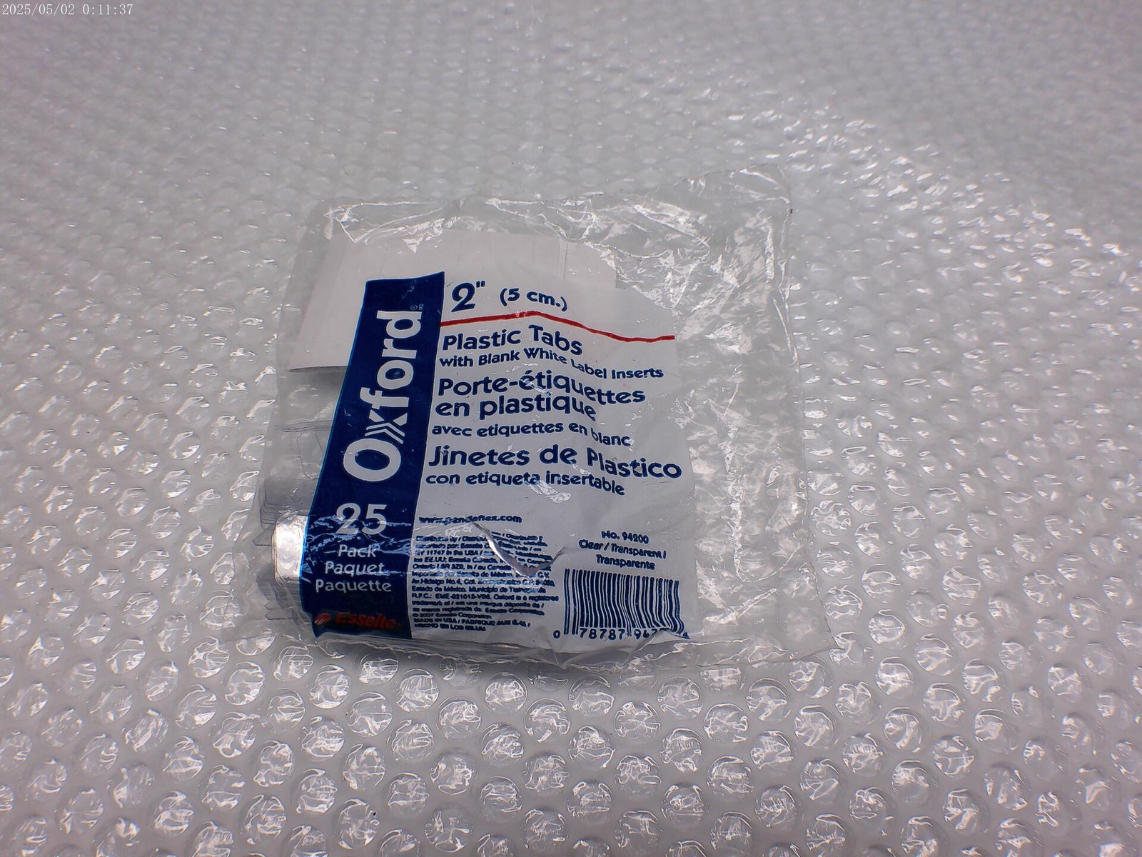 OXFORD 94200 2″ TABS PKG OF 25 NSMP