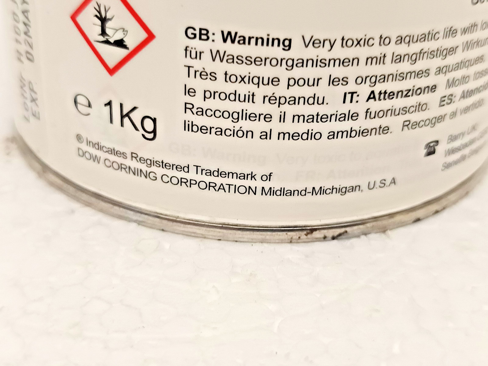 Molykote 1000 Thread Paste 1 kg Tin Dow Corning Lubricant Grease Molykote