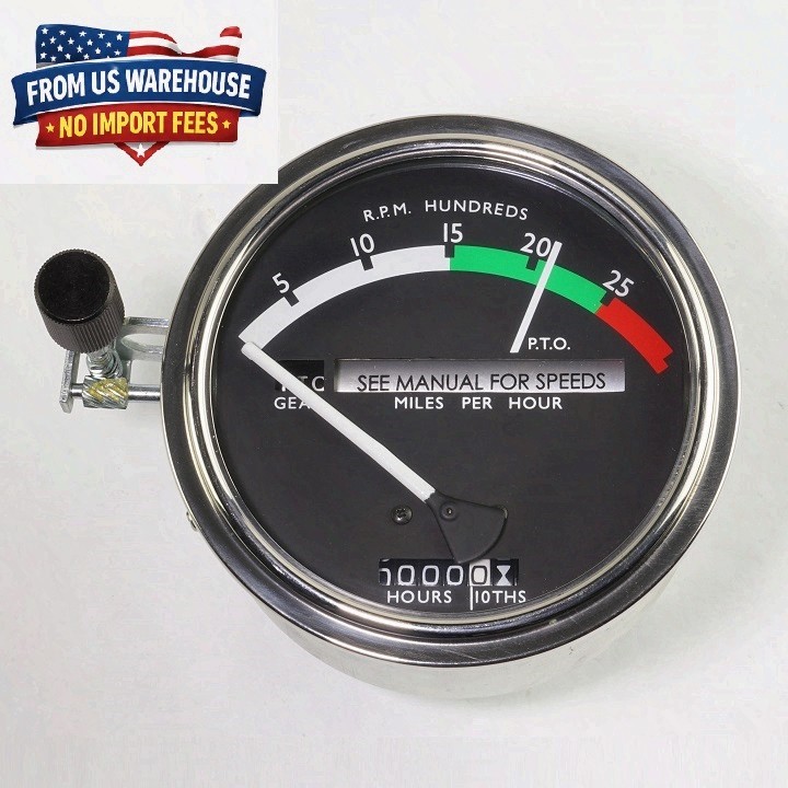 John Deere 2510 2520 3020 Tachometer White Needle 1968 Up Replacement